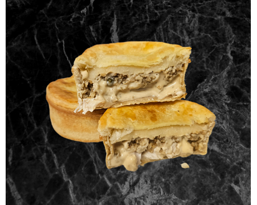 Chicken,White pudding and creamy peppercorn sauce 2 pack